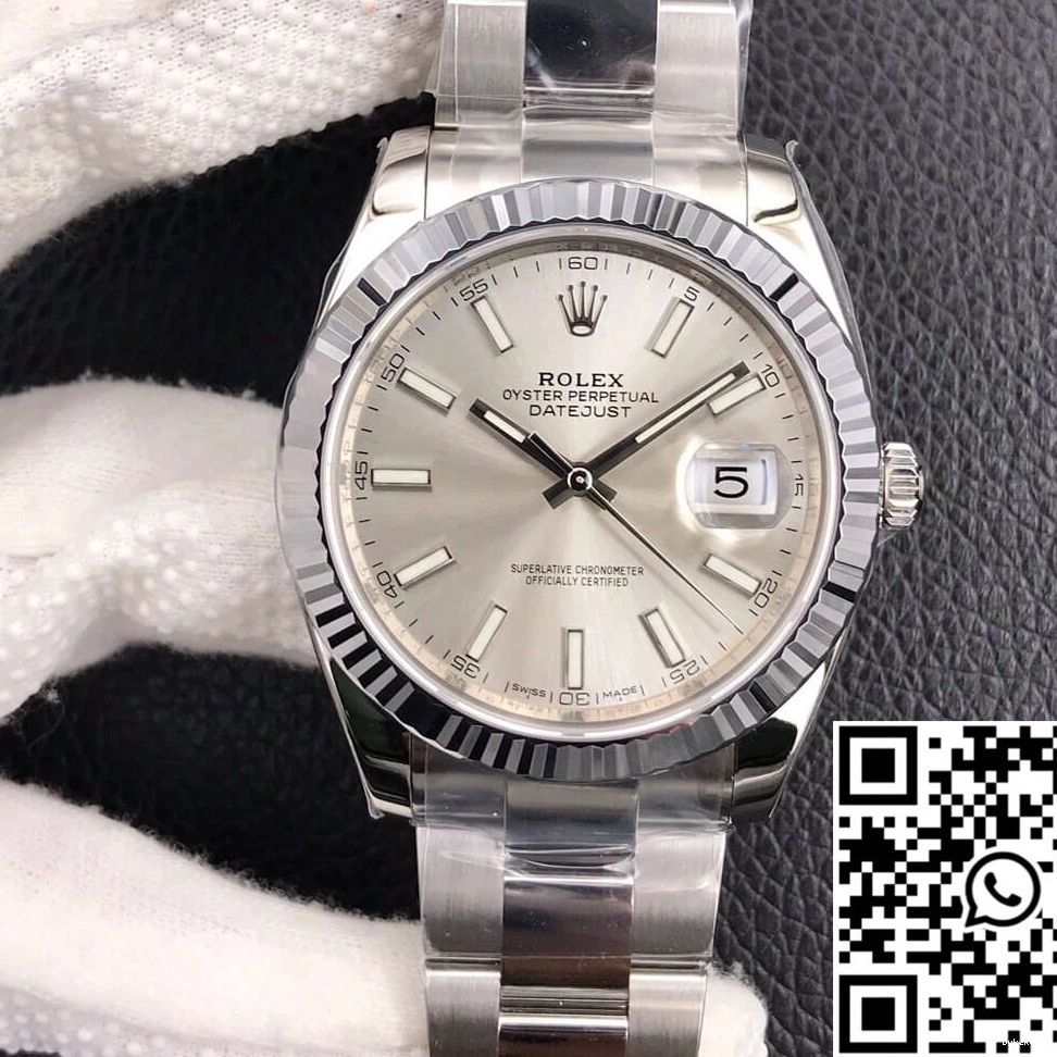 Dial Rolex VS Silver M126334-0003 Datejust Factory 0509